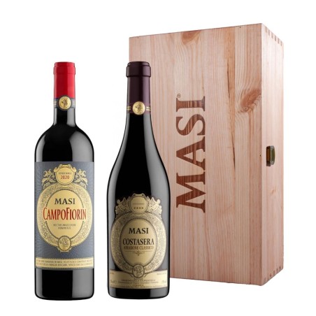Box Degustazione Masi  Amarone Costasera + Campofiorin [Cassetta in legno, 2 bt]