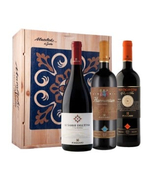 Box Degustazione Harmonium + Sant'Agostino + Le Sabbie dell'Etna - Firriato [Cassetta di legno, 2 bt]