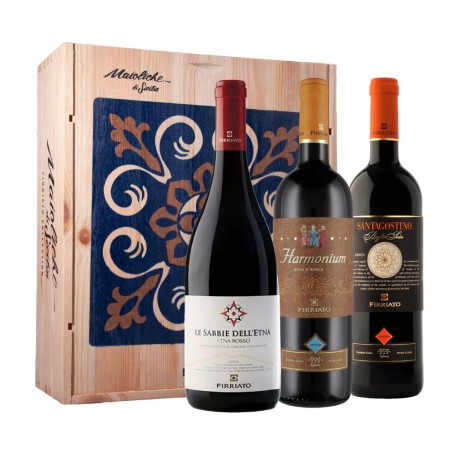 Box Degustazione Harmonium + Sant'Agostino + Le Sabbie dell'Etna - Firriato [Cassetta di legno, 2 bt]