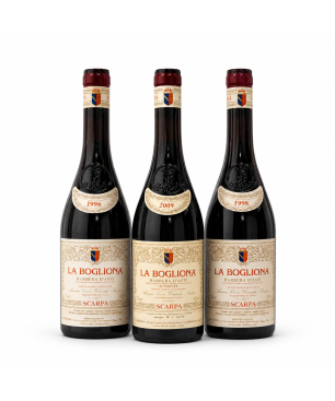 Box Verticale Barbera d'Asti Superiore DOCG La Bogliona 96/98/06 - Scarpa [3bot]