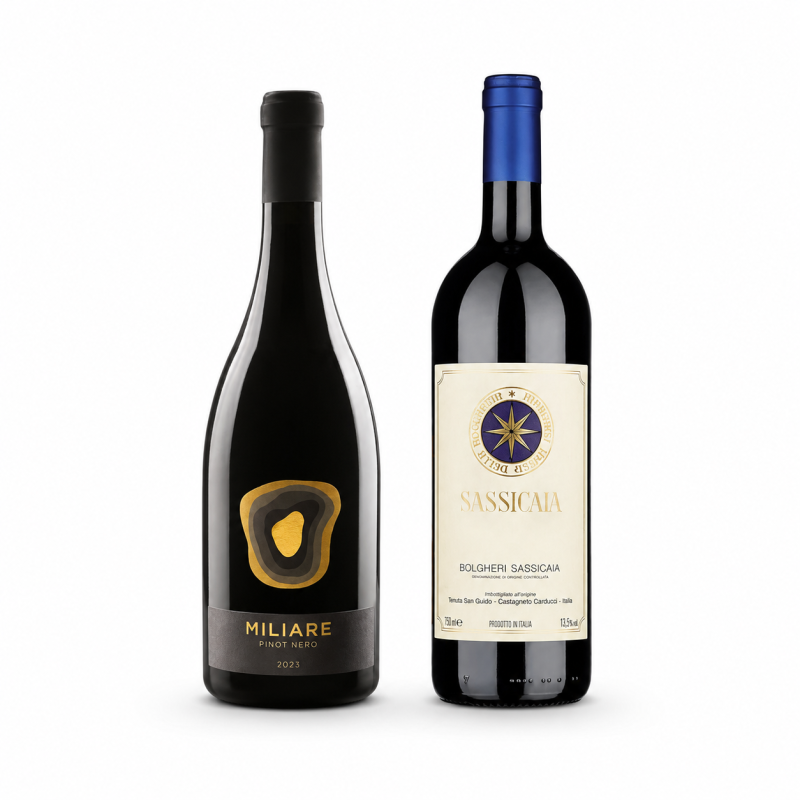 Box Grandi Rossi Sassicaia 2023 + Miliare 2023 [2 bot]