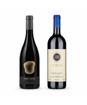 Box Grandi Rossi Sassicaia 2023 + Pinot Nero 2022 [2 bot]