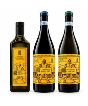 Wine and Olive Oil Tasting Box - Valentini [3 bottles] *Pre-Order*